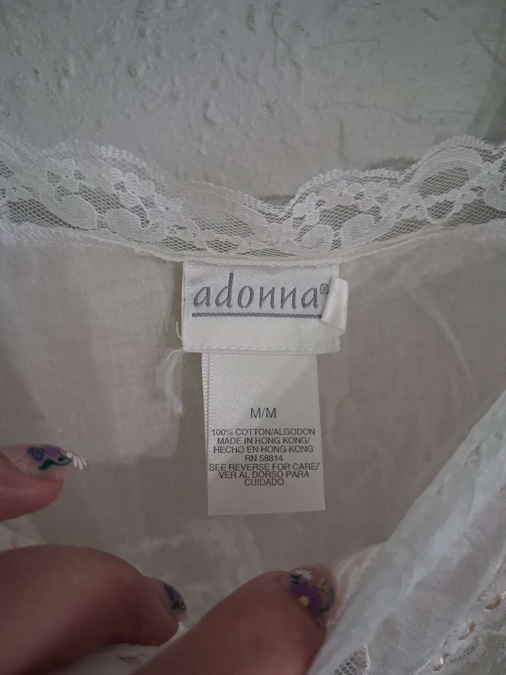 Vintage 100% cotton cottage Prairie peignoir set nightgown robe lace embroidery - Picture 8 of 10